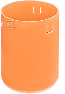 Rura teleskopowa PVC dn 315x800mm, z zaczepami do włazu żeliwnego 315, kolor pomarańczowy (studnia Diamir 315)
