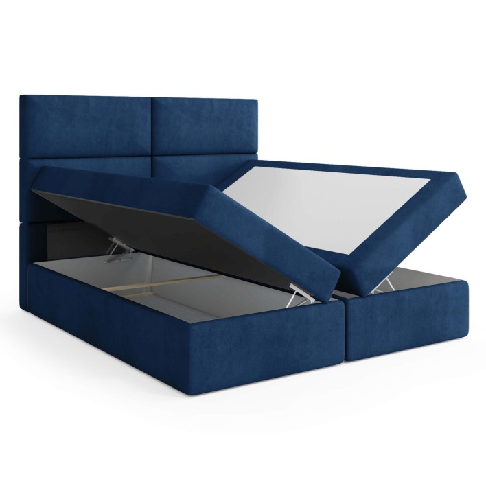 Łóżko kontynentalne 140x200 MONACO pojemnik, materac | kolor do wyboru