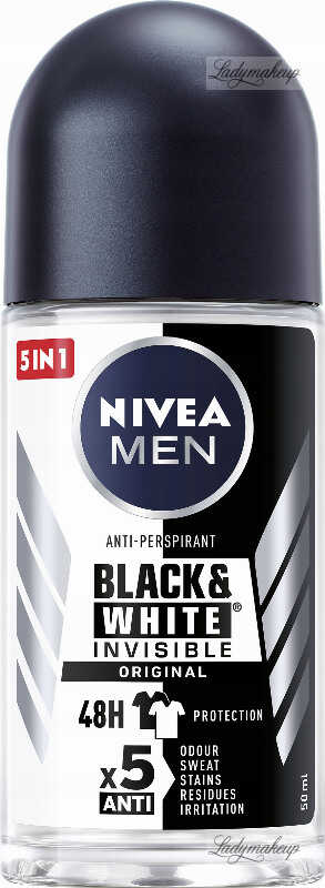 Nivea - Men - Anti-Perspirant - Black & White Invisible Original - Antyperspirant w kulce dla mężczyzn - 50 ml