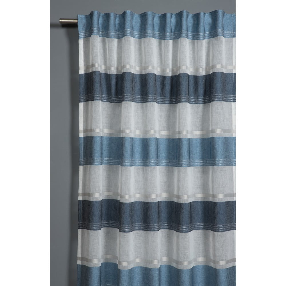 Niebieska firanka 245x140 cm Etamine – Gardinia