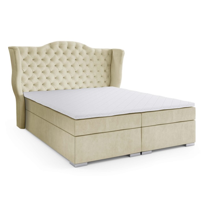 Łóżko kontynentalne 160x200 LIZBONA pojemnik, materac | kolor do wyboru