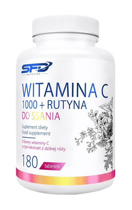 SFD Witamina C 1000 + Rutyna, 180 tabletek do ssania - >>> DARMOWA od 149zł 