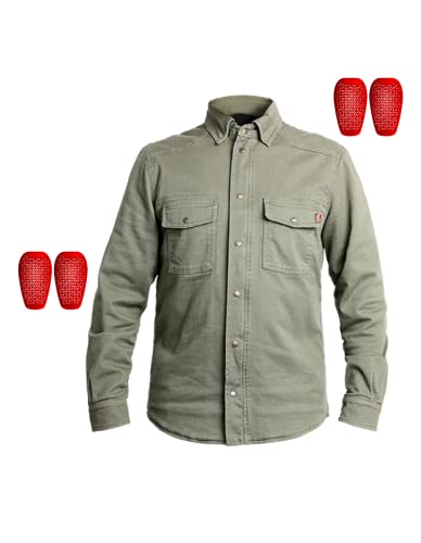 John Doe Motoshirt XTM oliwkowa kurtka motocyklowa z ochraniaczami, CE, rozm. XS