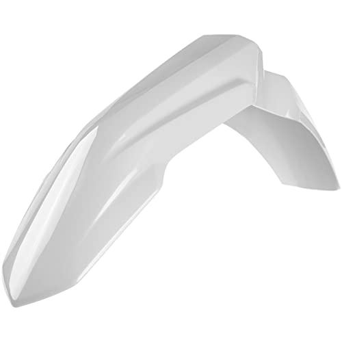 POLISPORT 8686100002 - Błotnik przedni OEM z trwałego, błyszczącego tworzywa sztucznego kompatybilny z motocyklami Honda w kolorze białym