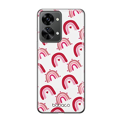 ERT GROUP etui na telefon Oneplus NORD 2T 5G, case oryginalny i oficjalnie licencjonowany przez Babaco, wzór Rainbow 001, optymalnie dopasowane, plecki z TPU częściowo przeźroczyste