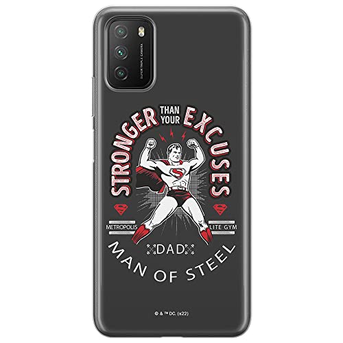 ERT GROUP etui na telefon Xiaomi REDMI 9T/ POCO M3, case oryginalny i oficjalnie licencjonowany przez DC, wzór Superman 025, optymalnie dopasowane, plecki z TPU