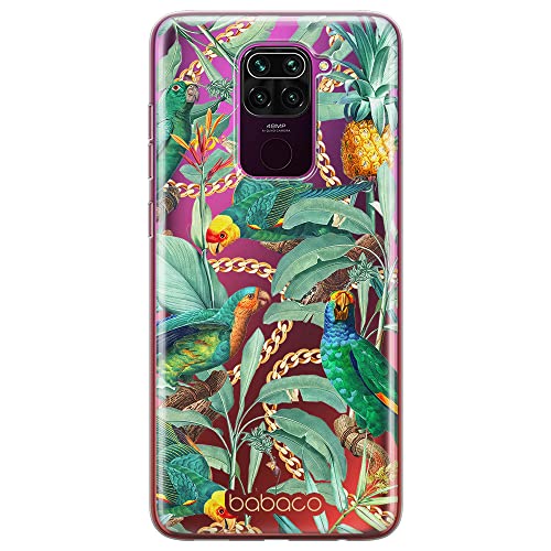 ERT GROUP etui na telefon Xiaomi REDMI NOTE 9, case oryginalny i oficjalnie licencjonowany przez Babaco, wzór Flowers 058, optymalnie dopasowane, plecki z TPU częściowo przeźroczyste