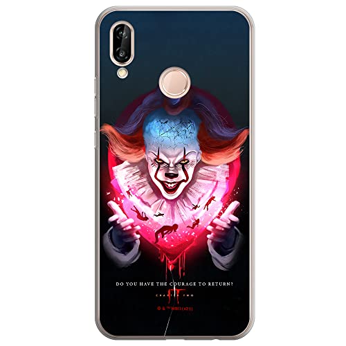 ERT GROUP etui na telefon Huawei P20 LITE, case oryginalny i oficjalnie licencjonowany przez Horror, wzór It 020, optymalnie dopasowane, plecki z TPU