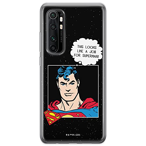 ERT GROUP etui na telefon Xiaomi MI NOTE 10 Lite, case oryginalny i oficjalnie licencjonowany przez DC, wzór Superman 037, optymalnie dopasowane, plecki z TPU