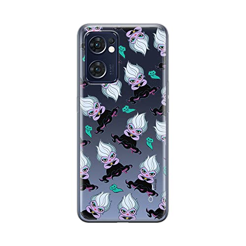 ERT GROUP etui na telefon Oppo RENO 7 5G, case oryginalny i oficjalnie licencjonowany przez Disney, wzór Ursula 005, optymalnie dopasowane, plecki z TPU częściowo przeźroczyste