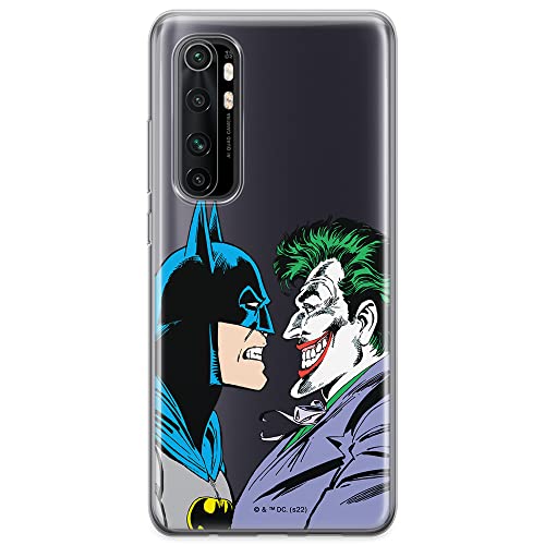 ERT GROUP etui na telefon Xiaomi MI NOTE 10 Lite, case oryginalny i oficjalnie licencjonowany przez DC, wzór Batman & Joker 005, optymalnie dopasowane, plecki z TPU częściowo przeźroczyste