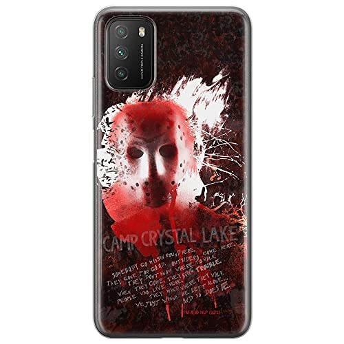ERT GROUP etui na telefon Xiaomi REDMI 9T/ POCO M3, case oryginalny i oficjalnie licencjonowany przez Horror, wzór Friday the 13th 016, optymalnie dopasowane, plecki z TPU