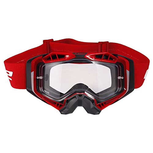 LS2, Gogle motocyklowe AURA (Przezroczysty wizjer) black red