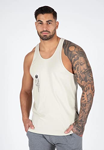 Gorilla Wear - Carrizo Tank Top – czarny – Bodybuilding Sport na co dzień, czas wolny, z nadrukiem logo, lekka i wygodna dla optymalnego ruchu z bawełny i elastanu