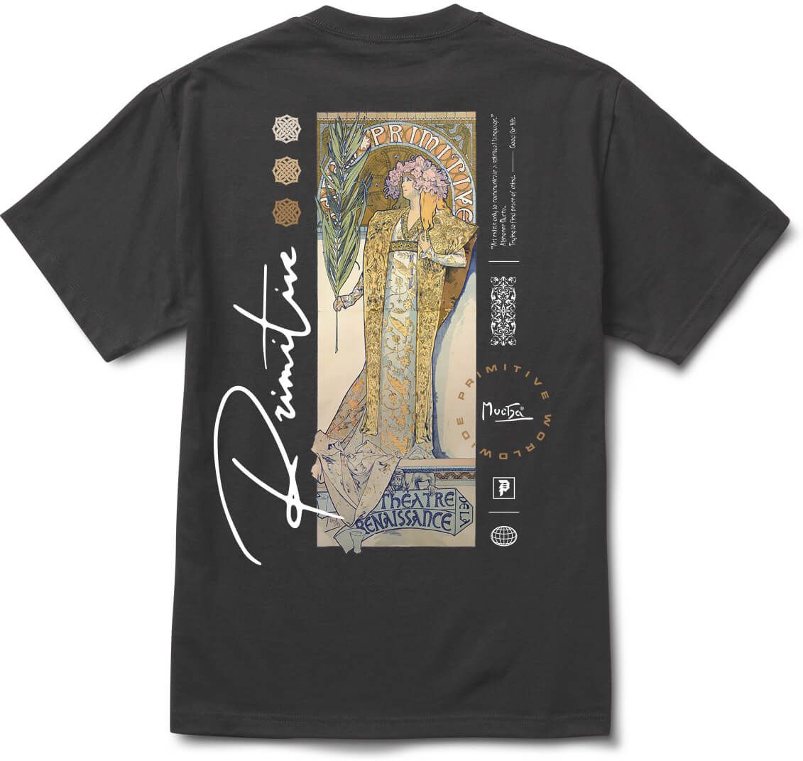 t-shirt męski PRIMITIVE (MUCHA) TOUR WASHED TEE Tar