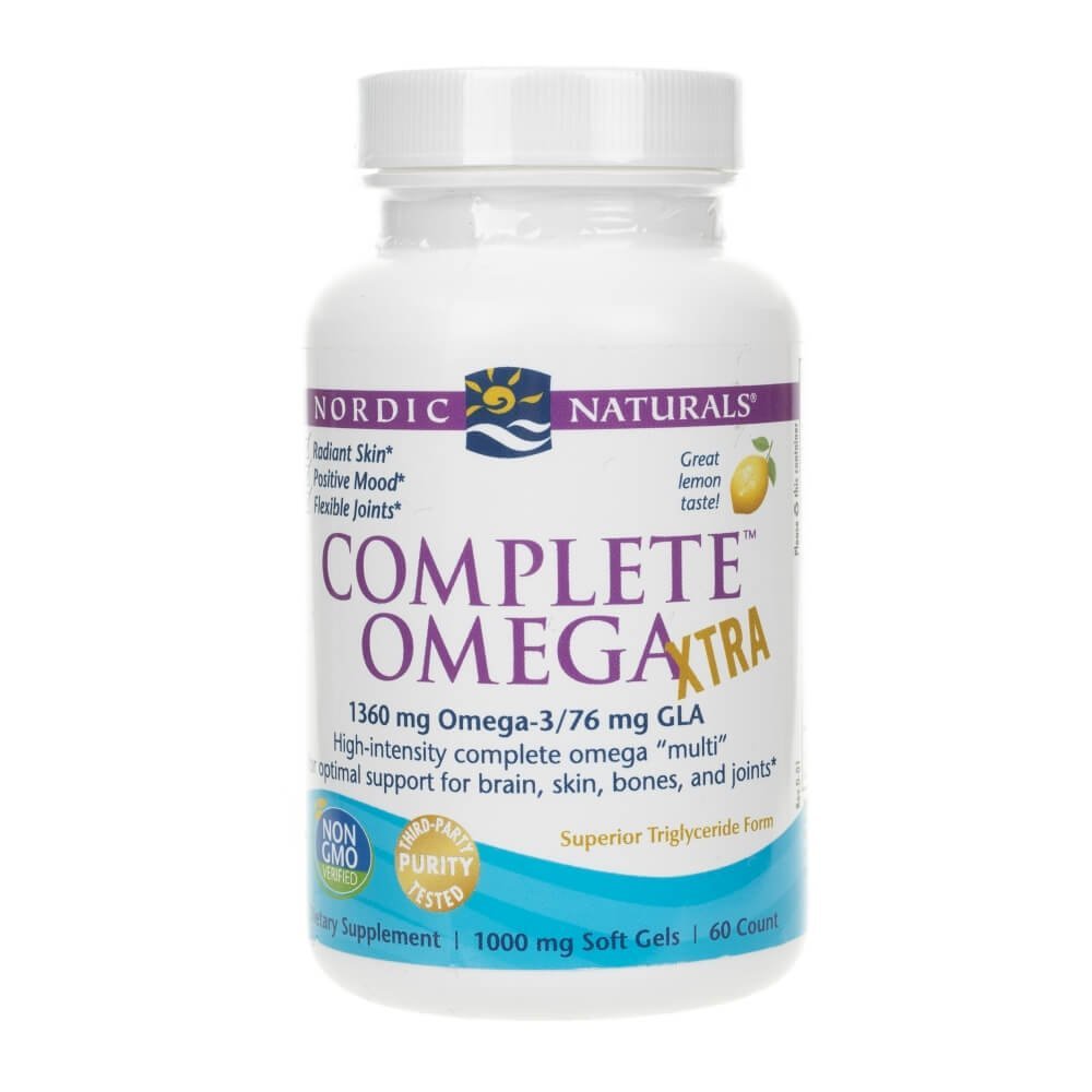 Omega Pharma NORDIC NATURALS Nordic Naturals Complete Xtra 1360mg smak cytrynowy 60 kapsułek 1125066