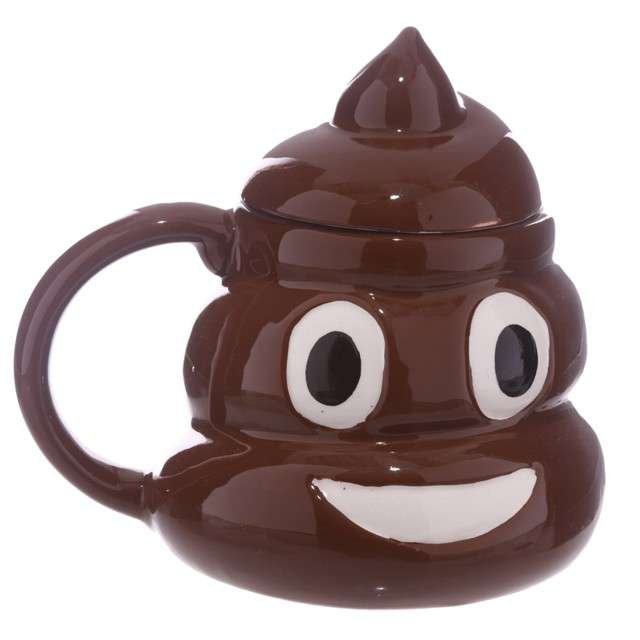 Puckator Filiżanka emotikonka kupa z pokrywką, 450 ml