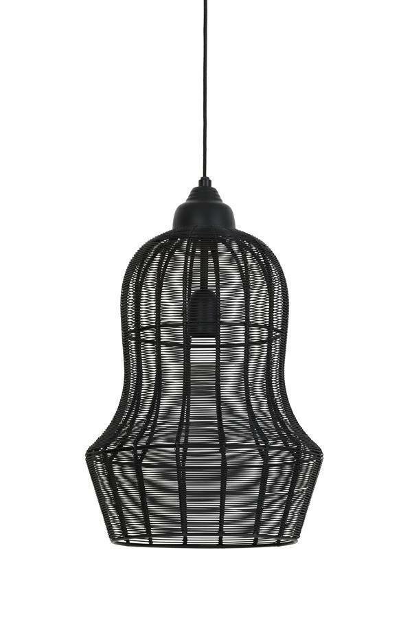 Light & Living Lampa wisząca Meia matowa czarna 27x42 F-179846