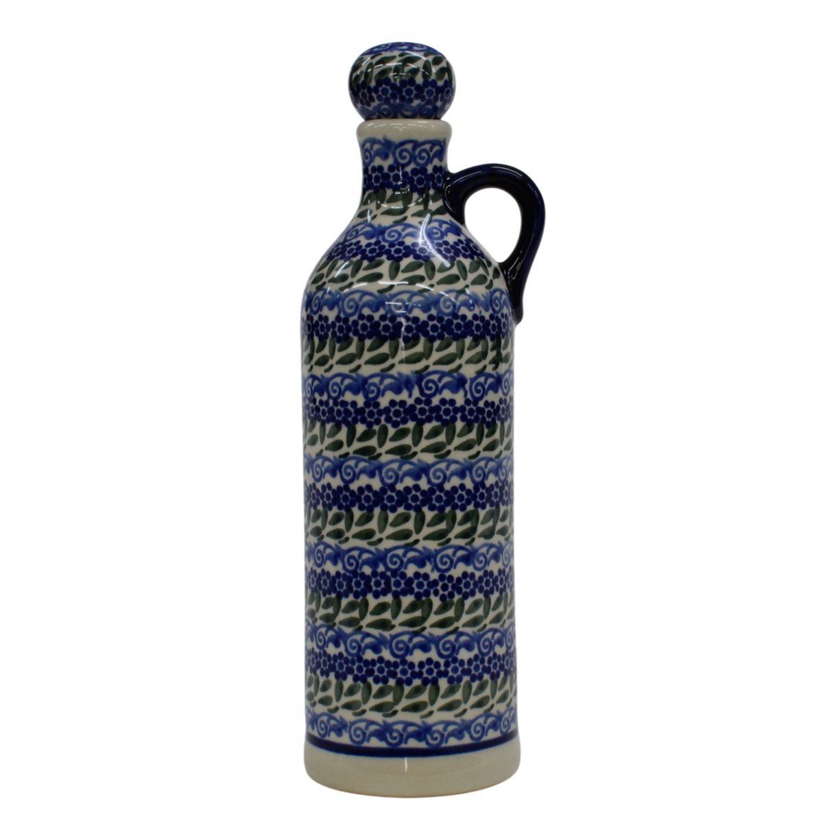 Ceramiczna butelka z korkiem Ceramika Bolesławiec