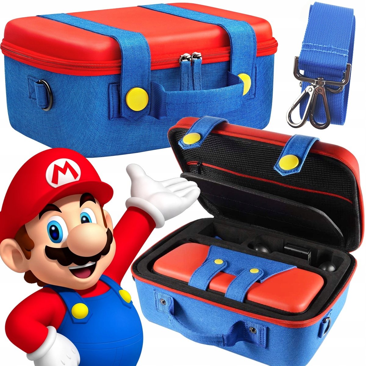 Etui case walizka torba do Nintendo Switch i Nintendo Switch OLED super mario bros HAC-001 HAC-001-01 HEG-001 | mario