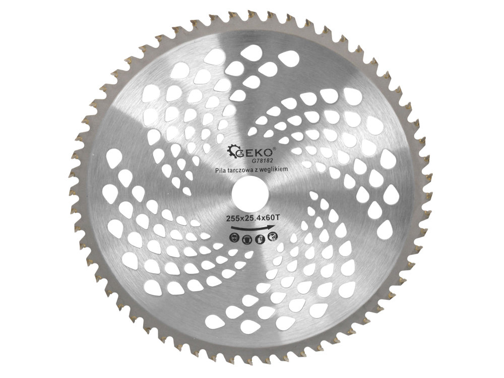 TARCZA TNĄCA DO KOSY SPALINOWEJ 255x25,4 MM 60 ZĘBÓW TNĄCYCH G78182