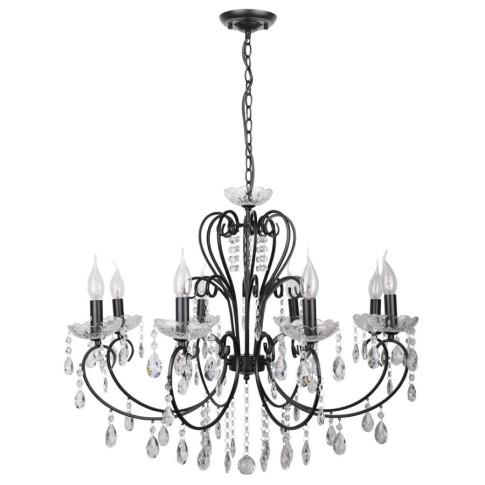 Czarna lampa wisząca glamour - 4X K163 K6-W44