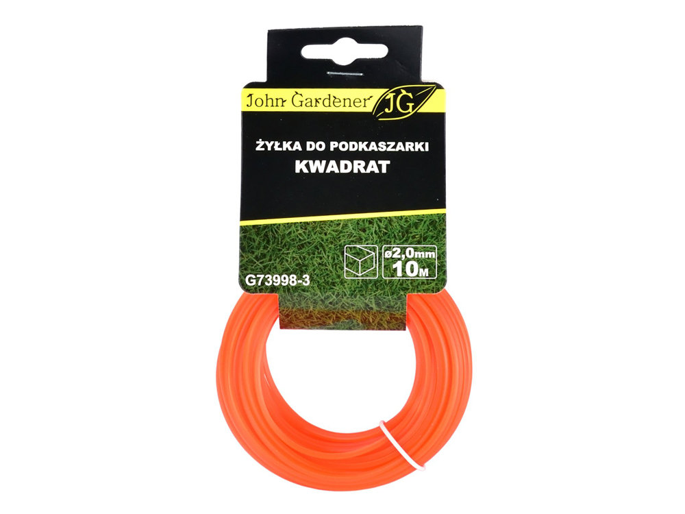 ŻYŁKA TNĄCA DO KOS I PODKASZAREK 2 MM 10 MB JG G73998-3 KWADRAT