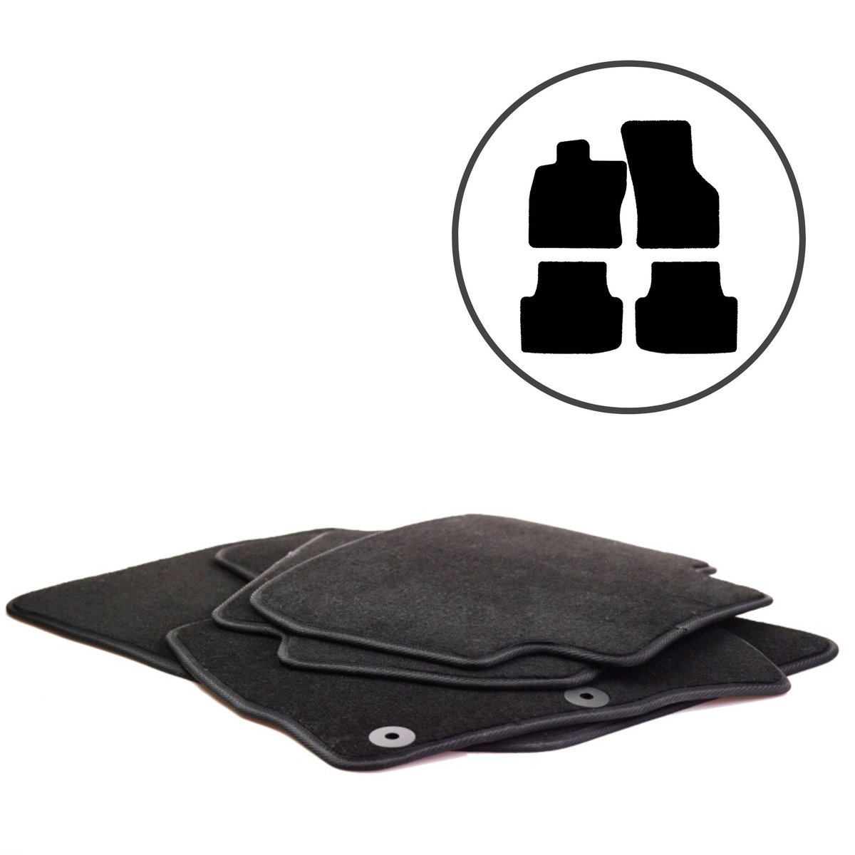 Dywaniki samochodowe welurowe do Seat Leon IV, 4szt.