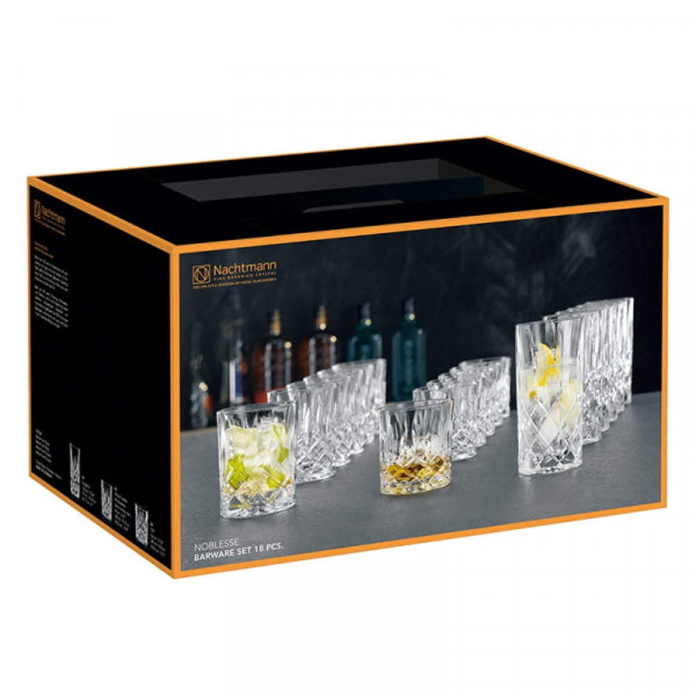 Nachtmann - Noblesse zestaw 18 sztuk szklanek do whisky, wody, drinków