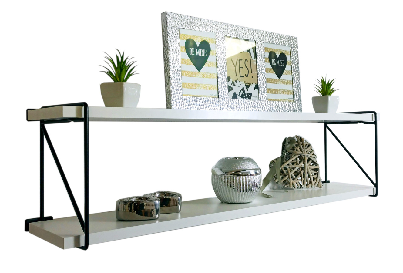 Nowoczesna biała półka ścienna B6-P41