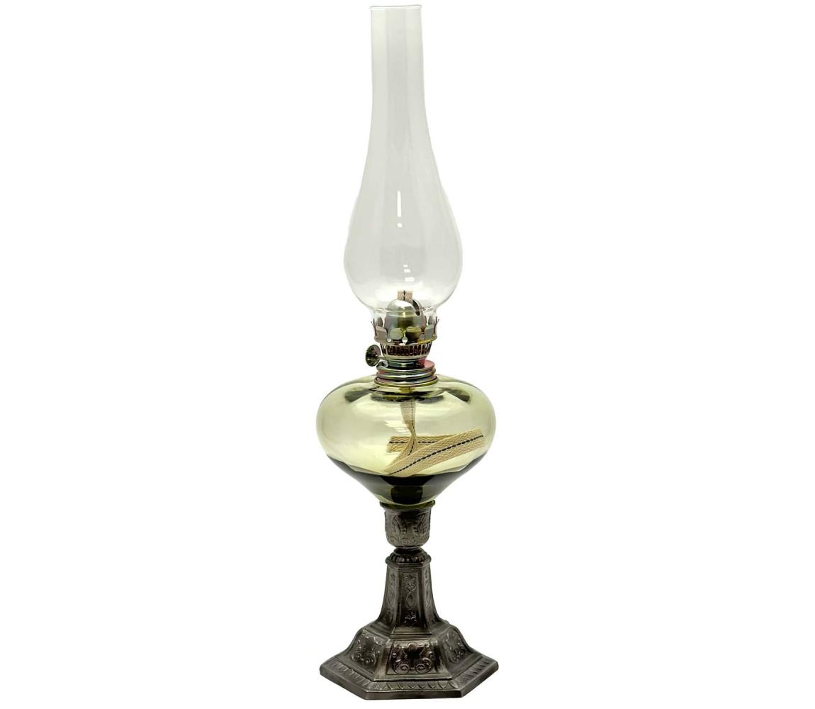 Lampa naftowa KRASOMÍRA 42 cm zielona