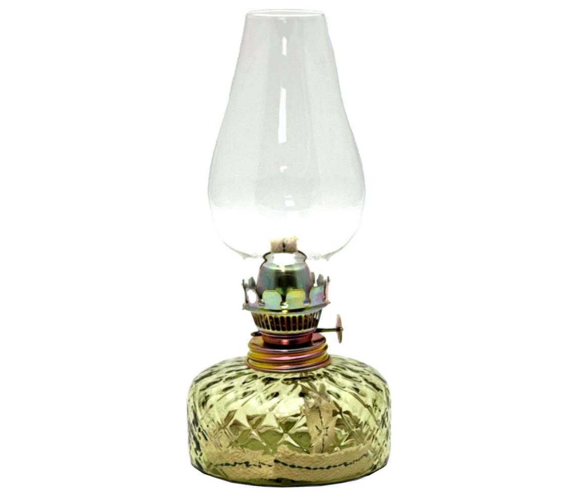 Lampa naftowa JOSEFÍNA 22 cm zielona