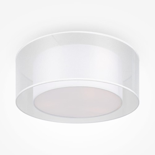 Bergamo plafon 3-punktowy biały/przeźroczysty MOD613CL-03W1