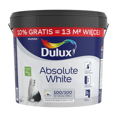 Farba akrylowa Dulux Absolute White 10 l Dulux