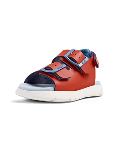 Camper Unisex Baby Oruga First Walker sandały, jasny czerwony, 25 EU, Bright Red, 25 EU
