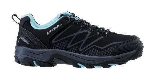 martes Damskie buty trekkingowe Ronn Low WO'S Black/Tint Blue/Dark Grey, rozm. 37 EU, Black Tint Blue Dark Grey, 37 eu