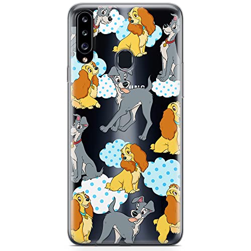 ERT GROUP etui na telefon Samsung A20S, case oryginalny i oficjalnie licencjonowany przez Disney, wzór Lady and the Tramp 004, optymalnie dopasowane, plecki z TPU częściowo przeźroczyste