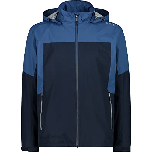 CMP męska kurtka z odpinanym kapturem, Black Blue, 52