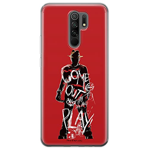 ERT GROUP etui na telefon Xiaomi REDMI 9, case oryginalny i oficjalnie licencjonowany przez Horror, wzór Nightmare of Elm Street 006, optymalnie dopasowane, plecki z TPU