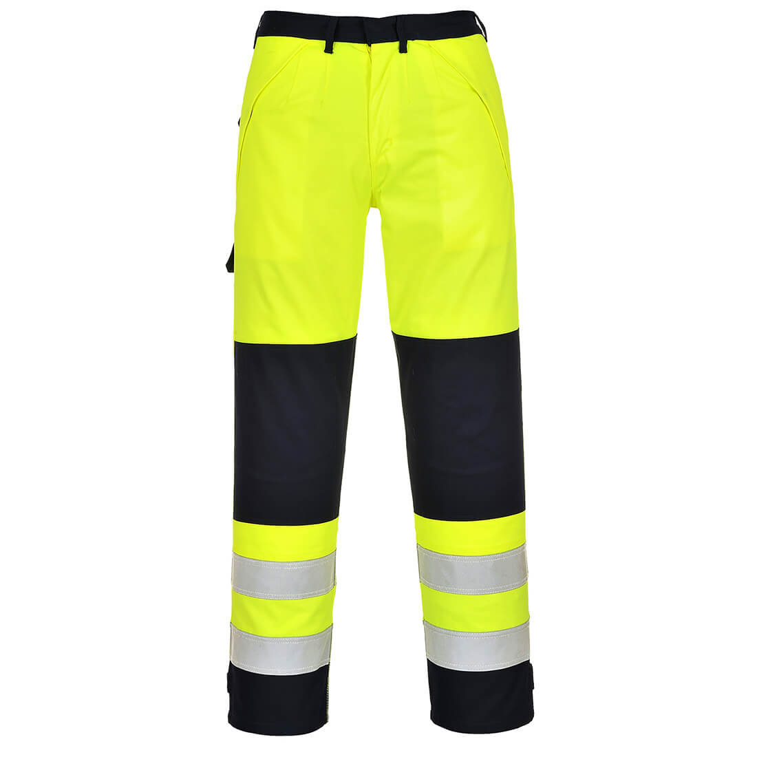Portwest FR62 - trudnopalne i ostrzegawcze spodnie Multi-Norm - S-2XL.