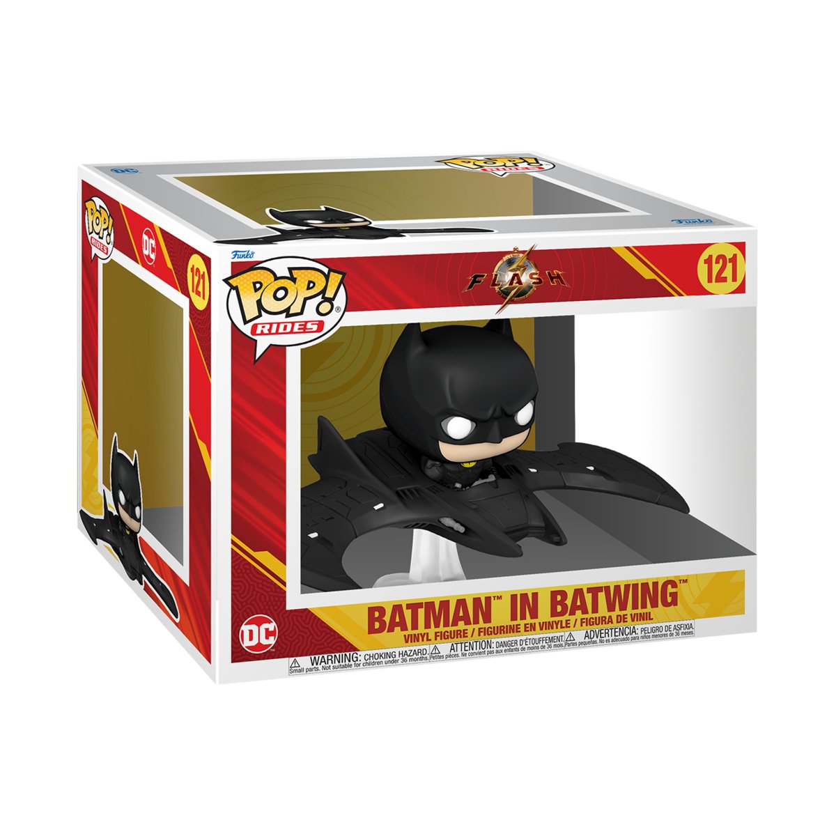 Funko POP!, figurka kolekcjonerska, Ride SUPDLX: The Flash - Batman w/ Batwing