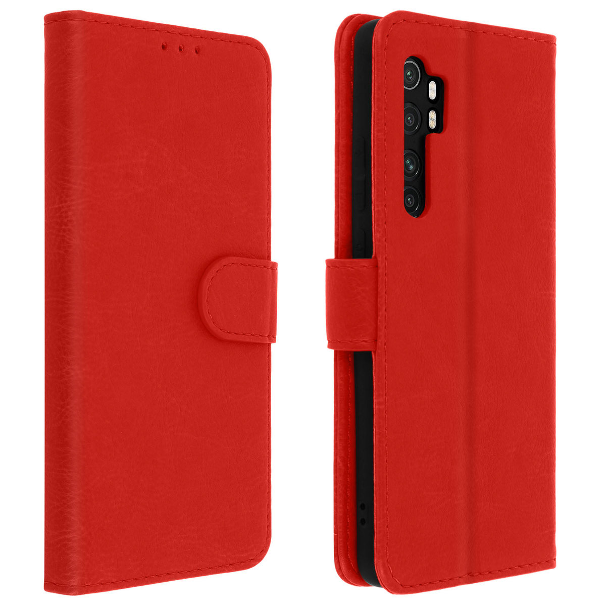 Tylna obudowa Xiaomi Mi Note 10 Lite Integral Function Wallet Czerwony