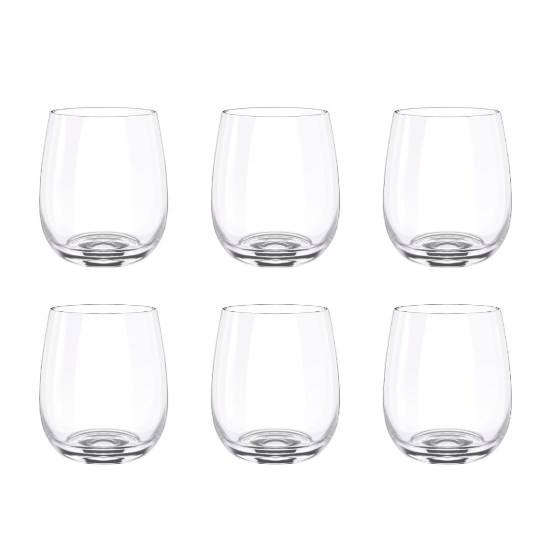 WILMAX Szklanki do whisky/wody 370 ml-zestaw 6  WL-888021/6A