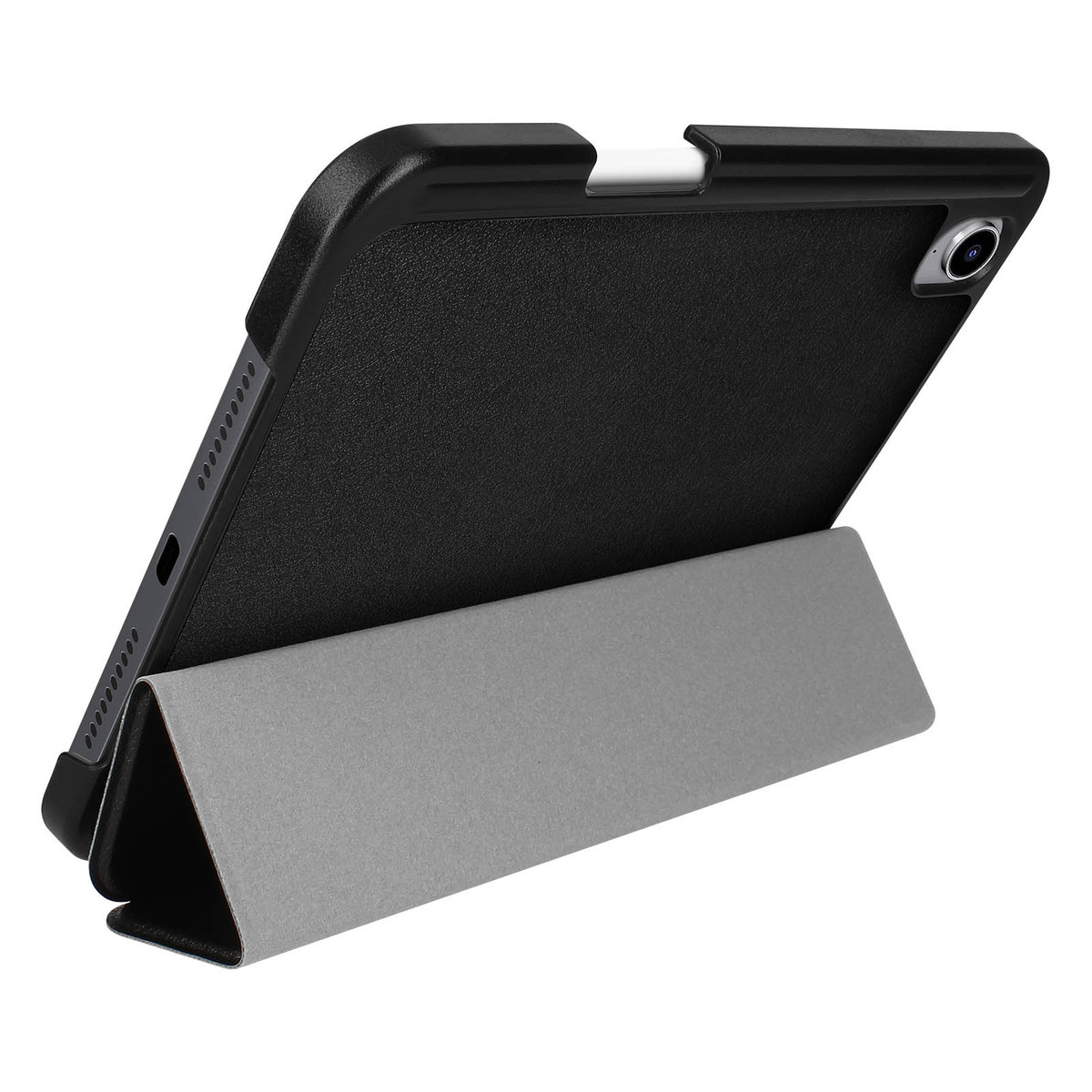 Etui Folio iPad Mini 2021 z klapką Wielopozycyjny uchwyt na wideo i klawiaturę Czarny