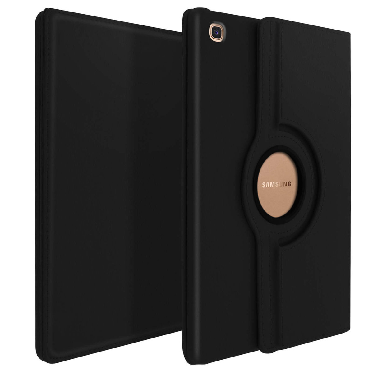 Obracane o 360° etui Folio z podstawką Amortyzujące Samsung Galaxy Tab S5e – czarne