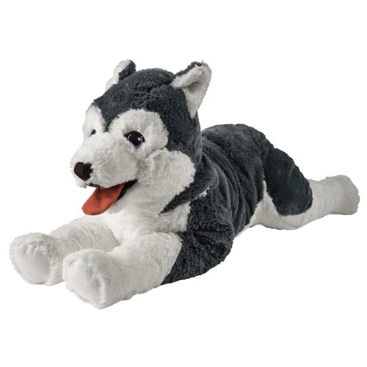 Pluszak Pies Husky 57 cm miś IKEA Livlig  402.979.90