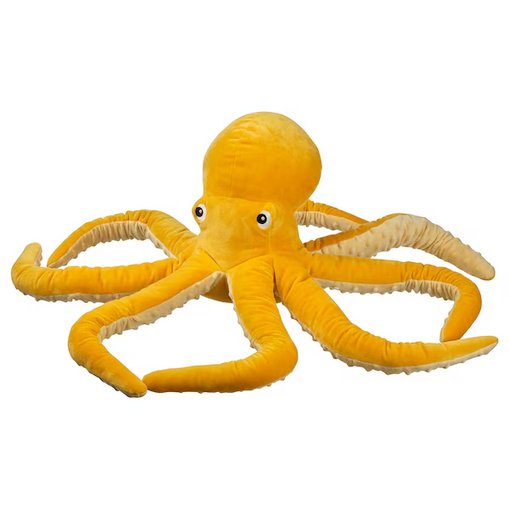 Pluszak Ośmiornica Żółta 50 Cm Ikea Blavingad Maskotka 205.221.07