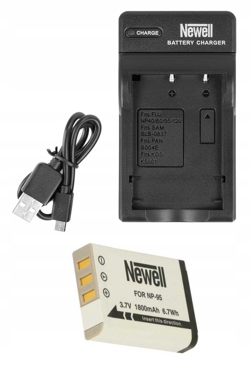 ZESTAW ŁADOWARKA USB +AKUMULATOR NEWELL FUJI NP-95