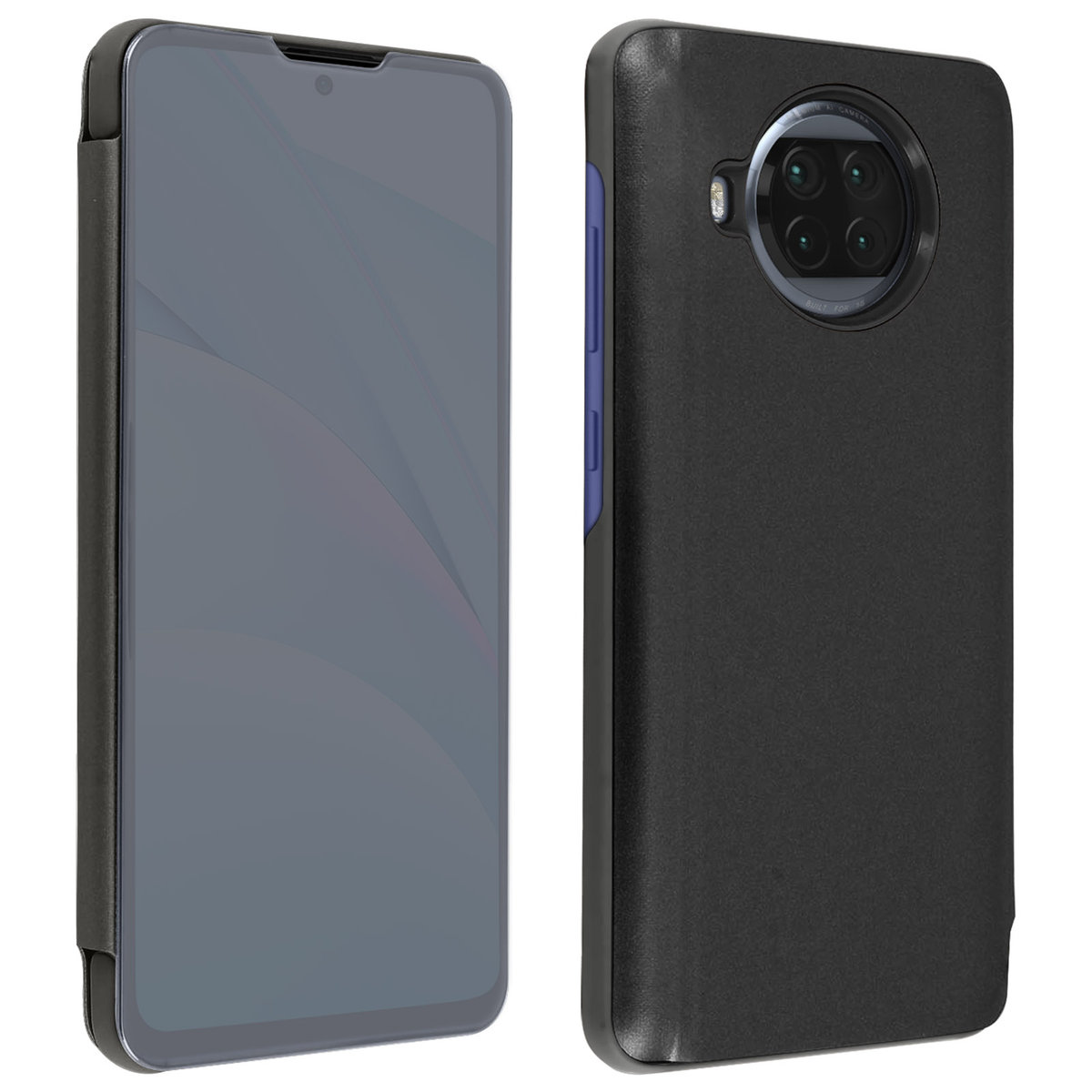 Obudowa tylna Xiaomi Mi 10T Lite Ultra Przezroczysta klapka Lustrzana czerń