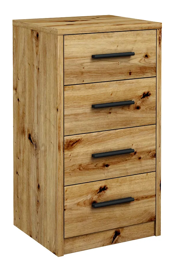 Wąska Komoda Z Szufladami Dąb Artisan P3-G68